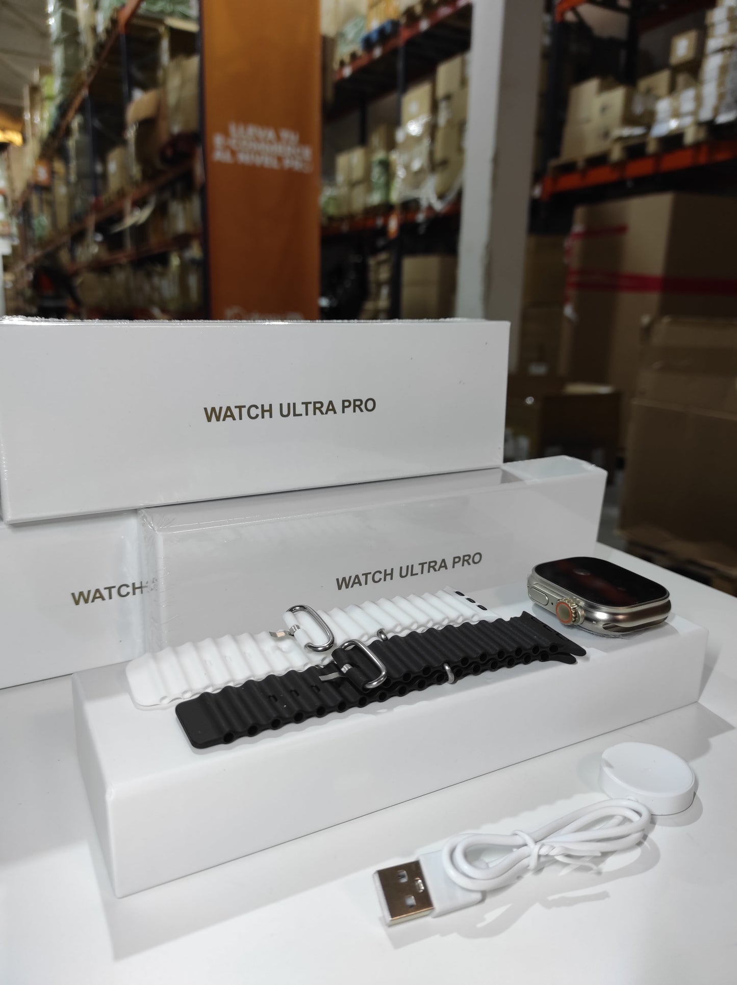 Smartwatch Ultra Pro con 2 correas ( negro + blanco ) - additional image 6